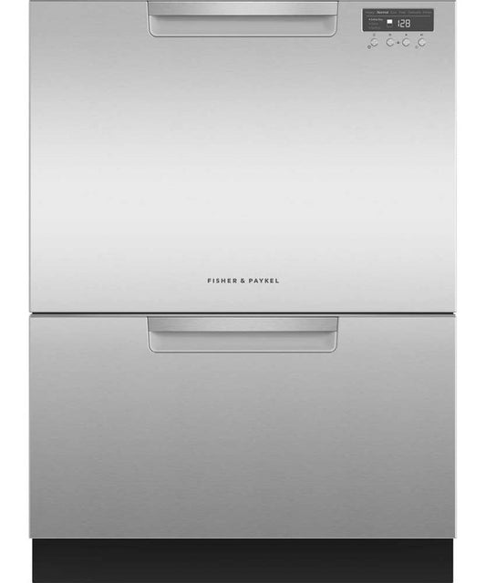 Fisher & Paykel 24" Double Drawer Dishwasher with 2 Cutlery Basket - 44 dBA - Stainless Steel model: DD24DCTX9N code: 14373